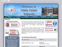 Tablet Screenshot of co.custer.ne.us